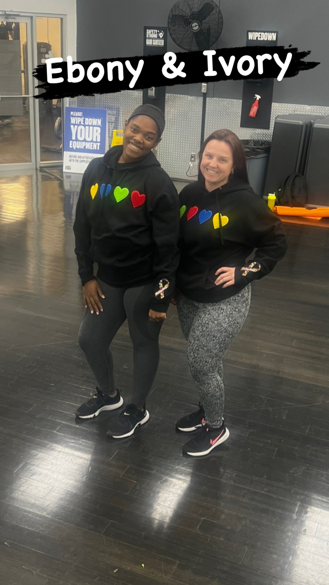 Black 4 💙💚💛❤️ Autism Hoody