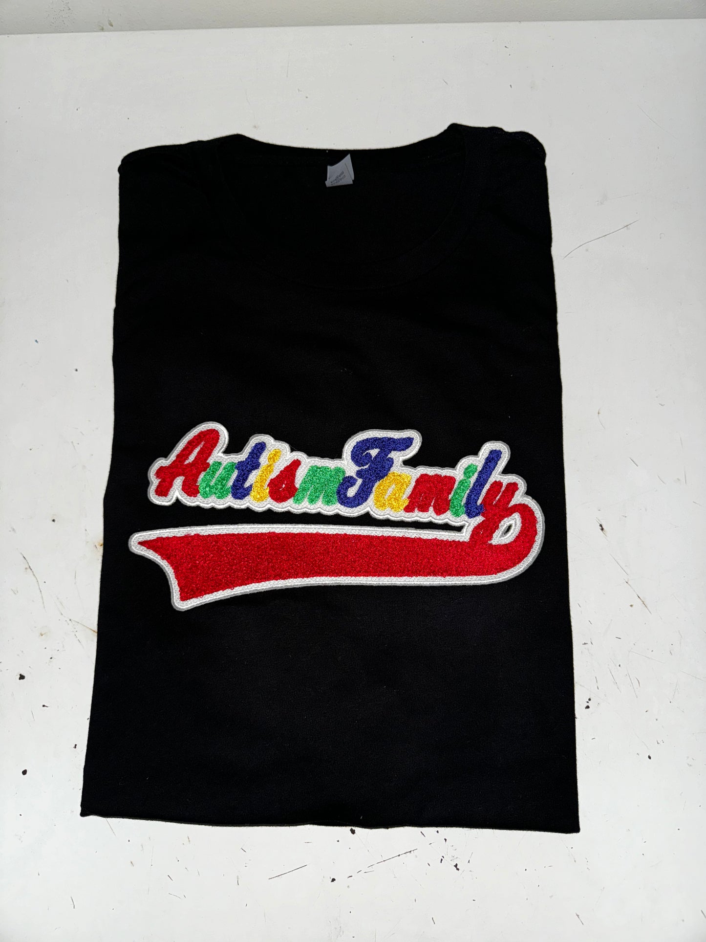 Chenille Patch AutismFamily Tee