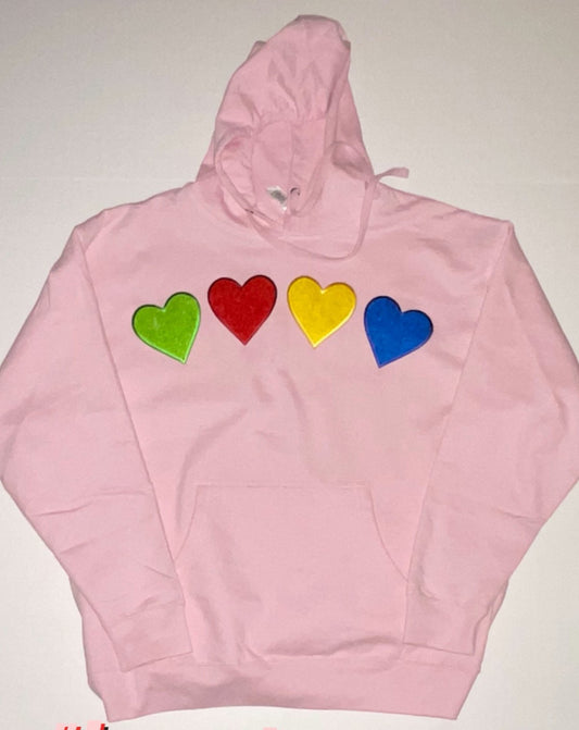 SOFT PINK PULL OVER POUCH HOODIE