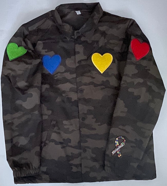 EXCLUSIVE  AutismUnited Camo Coaches Jacket LIMITED EDITION